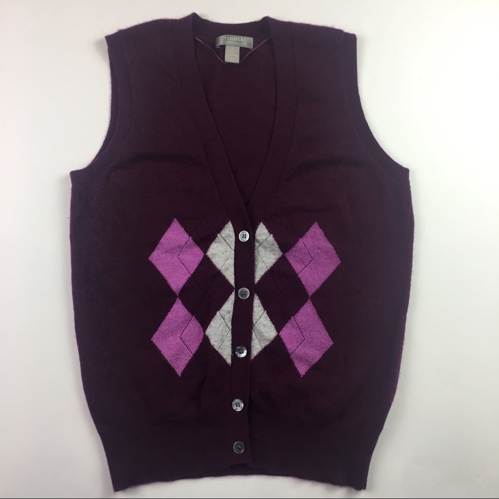 Charter Club Cashmere Sleeveless Sweater Small